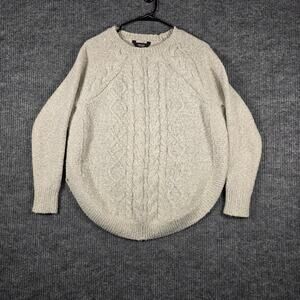 Simply Vera Wang Cable Knit‎ Sweater Medium Cozy Round Hem Chunky